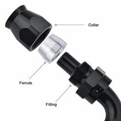 Flash Sale ???? 6AN PTFE Hose End Fitting 90 Degree Black For PTFE Hose Only ❤️