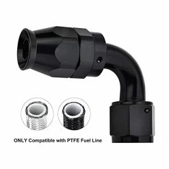 Flash Sale ???? 6AN PTFE Hose End Fitting 90 Degree Black For PTFE Hose Only ❤️ 17 Flash Sale ???? 6AN PTFE Hose End Fitting 90 Degree Black For PTFE Hose Only ❤️ -Hella Shop 412WEXmWkOL