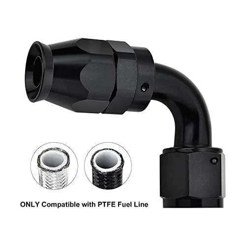 Flash Sale ???? 6AN PTFE Hose End Fitting 90 Degree Black For PTFE Hose Only ❤️ 3 Flash Sale ???? 6AN PTFE Hose End Fitting 90 Degree Black For PTFE Hose Only ❤️ - Image 3