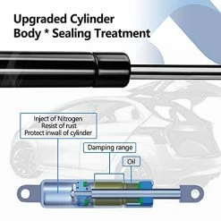 Outlet ✨ Front Hood Struts Lift Supports Gas Prop Shocks Compatible With Acura TL 2006-2008 Hood Struts Springs 2pcs ???? -Hella Shop 414ZO8wqfUS