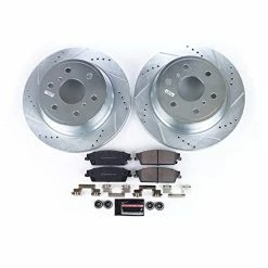Brand new ???? K2083 Rear Z23 Carbon Fiber Brake Pads With Drilled & Slotted Brake Rotors Ki ⭐ -Hella Shop 41A6nZdxb6L