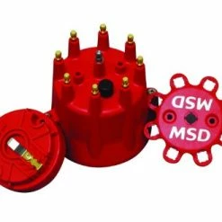 New ???? MSD Ignition 84335 Standard Cap/Rotor Kit, Red ⭐