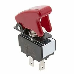 Wholesale ???? L-SW26 Performance Toggle Switch With Red Safety Cover, Red, Anodized Red, Anodized Blue, Carbon Fiber Look ✨