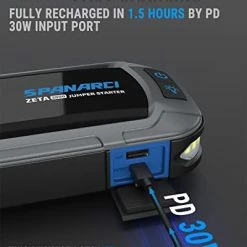 Coupon ???? Panarci ZETA2000 Battery Jump Starter, 2000A Portable Jump Box For Car Battery, 12V Battery Booster For Up To 8.0L Gas And 6.5L Diesel Engines, Lithium Jump Starter With LCD Display (Blue) ???? -Hella Shop 41ZCRUmgSHL