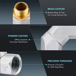 Flash Sale ???? Orion Motor Tech Fuel Hose Nozzle Swivel, 1" Dual NPT Threads Fuel Transfer Pump Nozzle Swivel, Multi Plane 360 Rotating Fuel Pump Tank Hose Connector For Transfer Diesel Gasoline Kerosene ❤️ -Hella Shop 41fyAdjK3PL