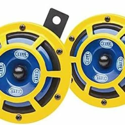 Buy ???? H31000001 Sharptone 12V High Tone / Low Tone Twin Horn Kit With Yellow Protective Grill, Includes Relay, 2 Horns Red/single ???? -Hella Shop 41pAU8XCFTL. AC
