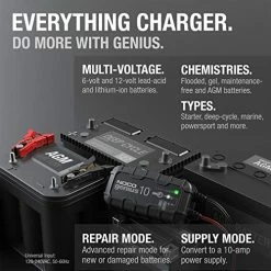 Cheap ❤️ GENIUS10, 10-Amp Automatic Smart Charger, 6V And 12V Portable Automotive Car Battery Charger, Battery Maintainer, Trickle Charger And Battery Desulfator With Temperature Compensation ???? 9 Cheap ❤️ GENIUS10, 10-Amp Automatic Smart Charger, 6V And 12V Portable Automotive Car Battery Charger, Battery Maintainer, Trickle Charger And Battery Desulfator With Temperature Compensation ???? -Hella Shop 51ClhAhJk8L