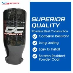 Best Sale ???? EX-1012B Performance Bolt-On Resonated Muffler Slant Tip With Clamps And Adapters For Fitment On Most Cars, Sedans, And Trucks - Matte Black Powdercoa ???? -Hella Shop 51lEqQHviiL