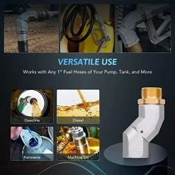 Flash Sale ???? Orion Motor Tech Fuel Hose Nozzle Swivel, 1" Dual NPT Threads Fuel Transfer Pump Nozzle Swivel, Multi Plane 360 Rotating Fuel Pump Tank Hose Connector For Transfer Diesel Gasoline Kerosene ❤️ -Hella Shop 51nDRPk3i3L